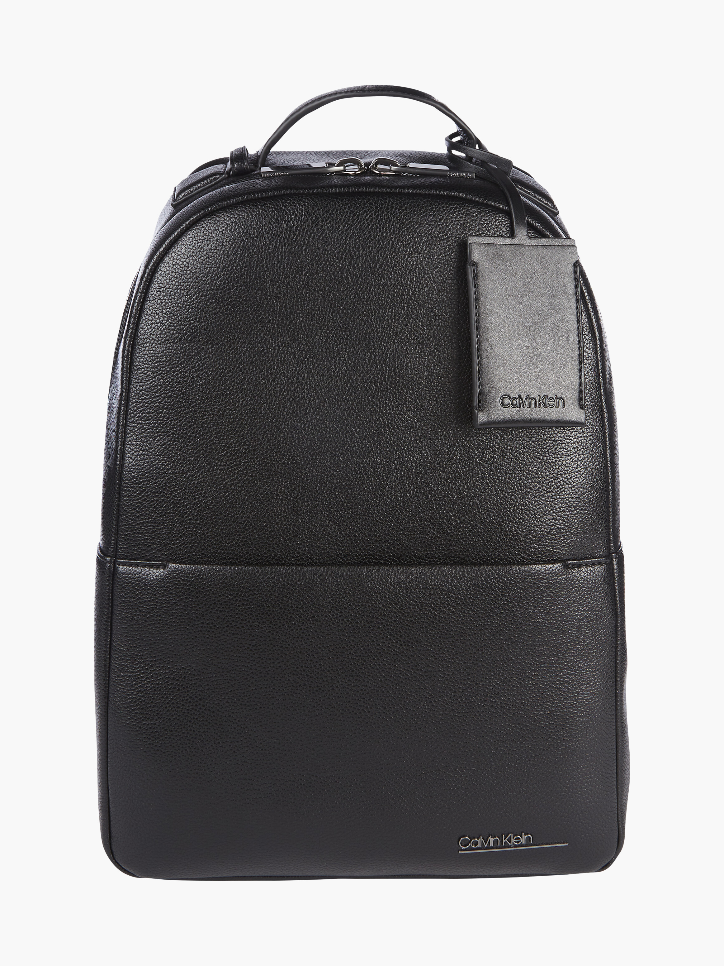 PebbleTextured Faux Leather Backpack Bags Calvin Klein